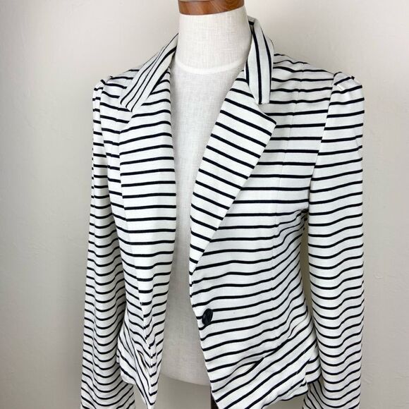 Anthropologie Cartonnier Striped Spinnaker Blazer Jacket - Picture 3 of 7